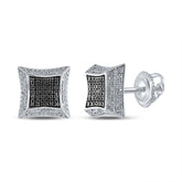 1/8CT-DIA MICRO-PAVE EARRINGS